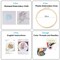 Stamped Embroidery Kit with Pattern Floral DIY Sewing Cross Stitch Kits for Adult Flowers Plants Embroidery Starter Kit with Embroidery Floss,Hoops,Color Thread,Needle,Instruction,Set of 2
